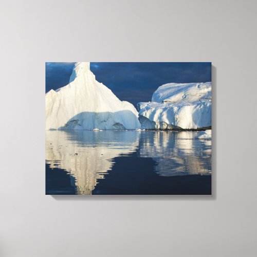 Jakobshavn Glacier Disko Bay Ilulissat Greenland Canvas Print