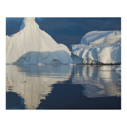 Jakobshavn Glacier Disko Bay Ilulissat Greenland Faux Canvas Print