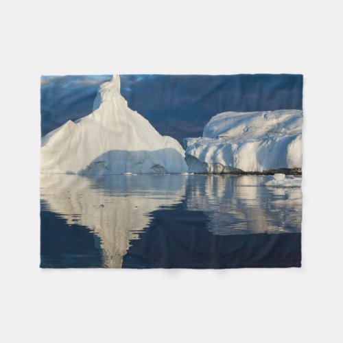 Jakobshavn Glacier Disko Bay Ilulissat Greenland Fleece Blanket