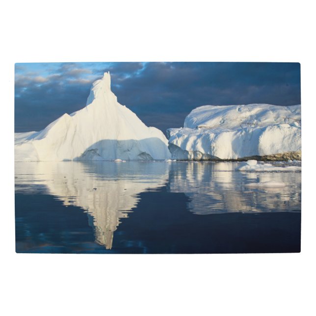 Jakobshavn Glacier Disko Bay Ilulissat, Greenland Metal Print (Front)