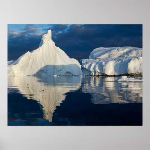 Jakobshavn Glacier Disko Bay Ilulissat Greenland Poster