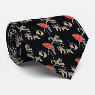 Jakuchu ITO, 'Ichi ni O-Uta-zu' (double-sided prin Tie