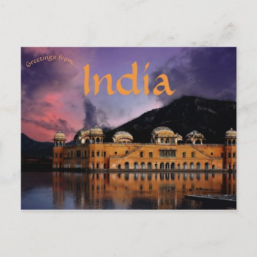Jal Mahal Jaipur India Postcard