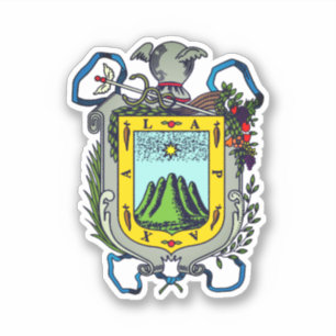 Jalapa coat of arms, Mexico Sticker