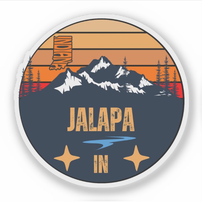 Jalapa, Indiana Sticker (Front)