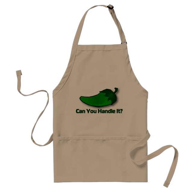 Jalapeno Apron: Can You Handle It? Adult Apron (Front)