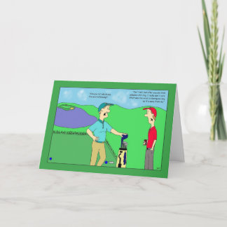 Jalapeno Chili Dog Golf Birthday Card