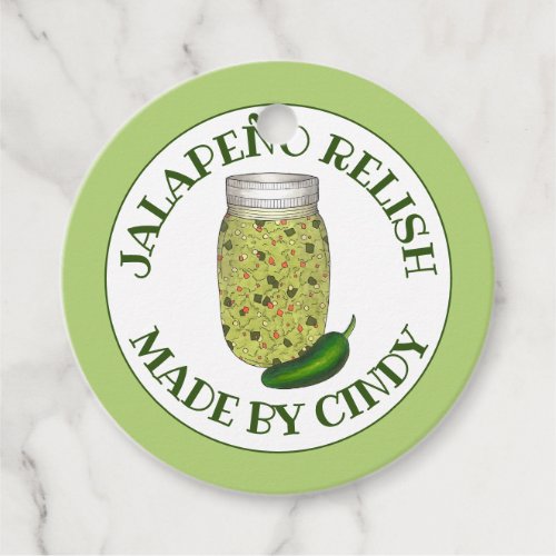 Jalapeno Jalapeo Hot Pepper Relish Made Canned By Favor Tags