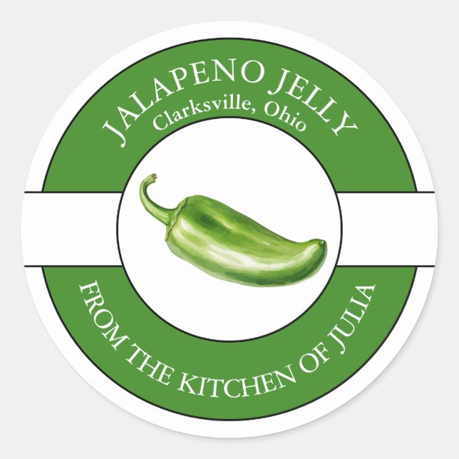 Jalapeno Jelly Label  (Front)