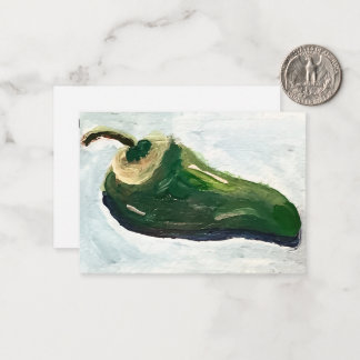 Jalapeño Pepper Note Card