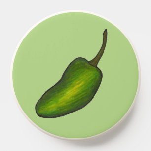 Jalapeno Pepper Spicy Hot Green Jalapenos Veggie PopSocket