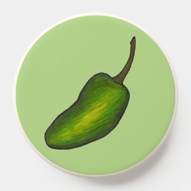 Jalapeno Pepper Spicy Hot Green Jalapenos Veggie PopSocket (Popsocket)