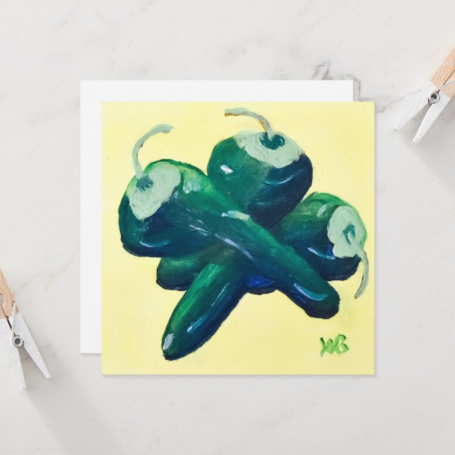 Jalapeño Peppers Card (Front/Back In Situ)