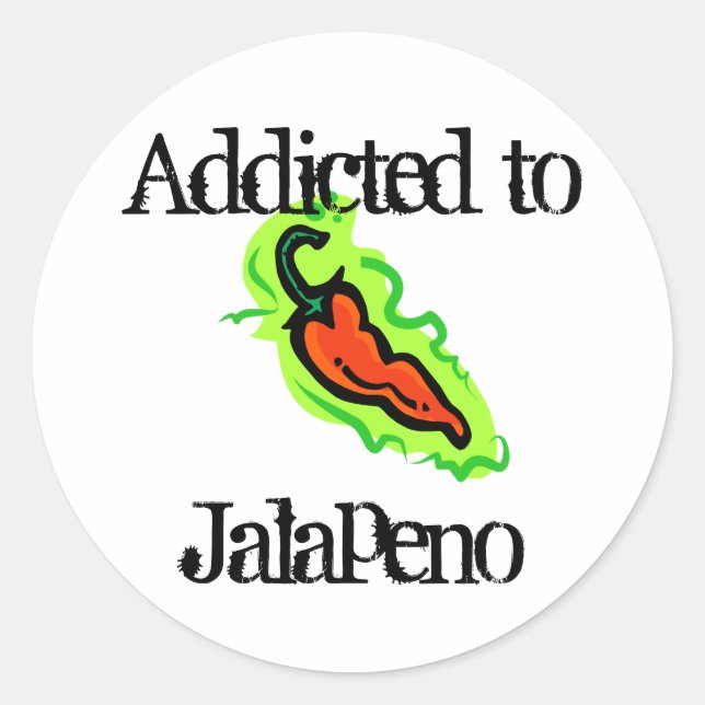 Jalapenos Classic Round Sticker (Front)