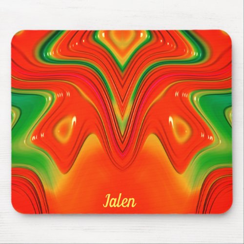 JALEN  Red Green and Yellow Design Mouse Pad