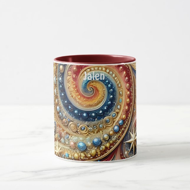 JALEN ~ Swirls Stars ~ Mug (Center)