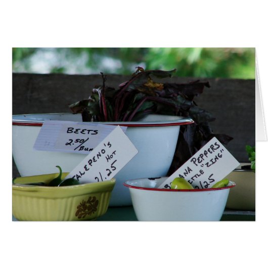 Jalepenos, Banana Peppers, and Beets Cards (Front Horizontal)