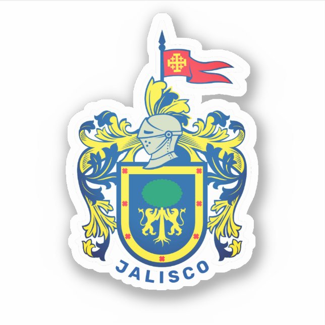 Jalisco coat of arms, Mexico Sticker (Front)
