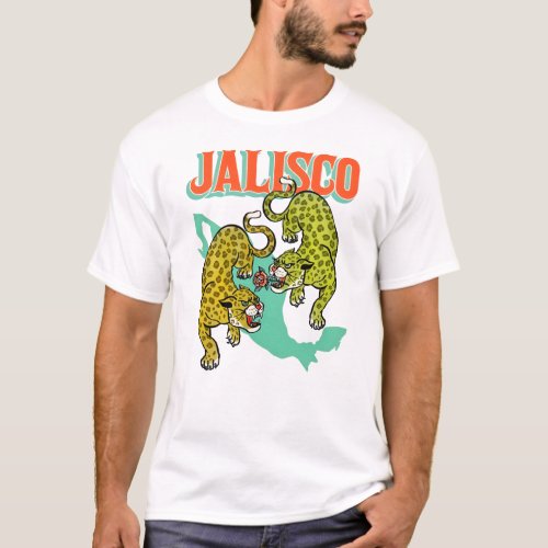 Jalisco Mexico Jaguars  Rose World Travel Shirt