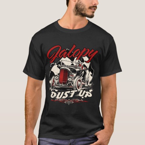 Jalopy Dust Up _ Red Print T_Shirt