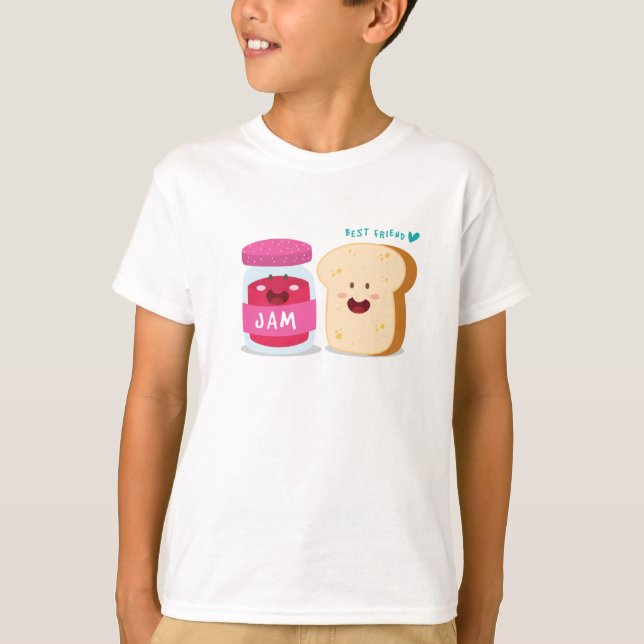 Jam and White Bread Best Friend T-Shirt (Front)