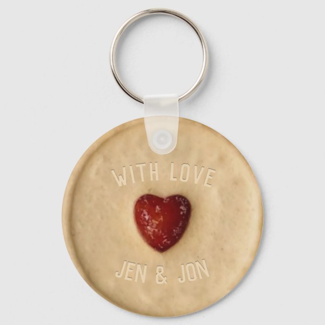 Jam Biscuit  Magnet Keychain (Front)