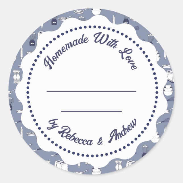 Jam Canning Label  | Homemade  Mason Jar (Front)