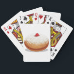 Jam Donut Playing Cards<br><div class="desc">If you like a good donut then you will love this design. It is a jam donut that looks so fresh and delicious. This jam donut design looks great. Perfect for yourself or as a gift</div>