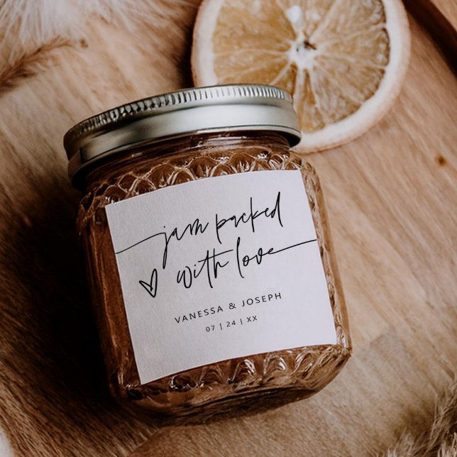 Jam Favor Wedding Product Label Business Sticker (Creator Uploaded)