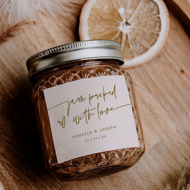 Jam Favor Wedding Product Label Business Sticker (Creator Uploaded)