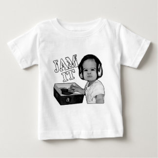 "Jam It" Baby DJ spins on a Fisher Price turntable T-Shirt