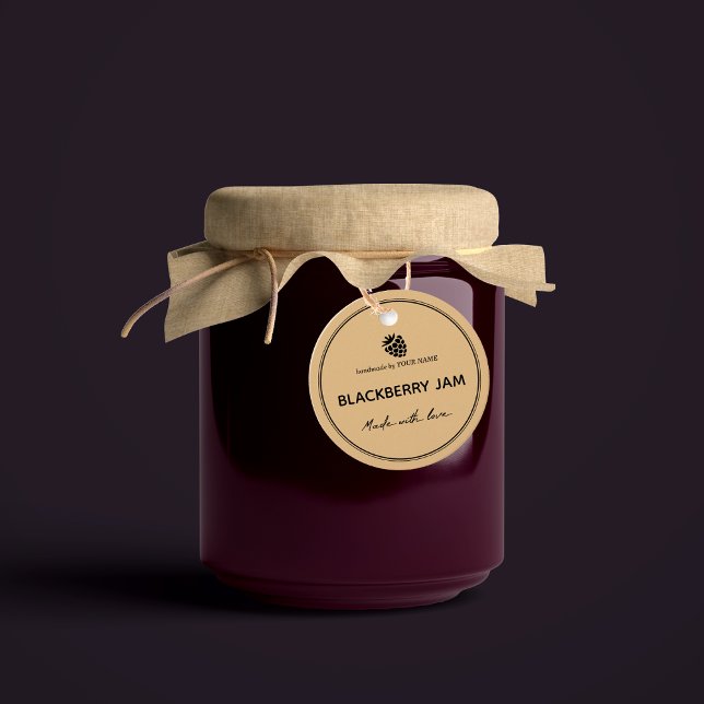 Jam Jar Hang Tag Packaging Design (Creator Uploaded)