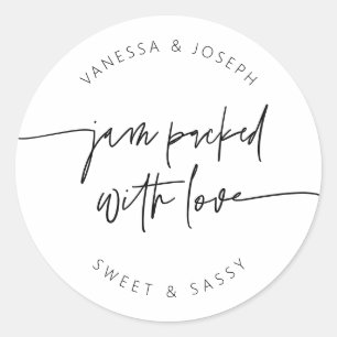 Jam Jar Label Wedding Favor Product Sticker G400