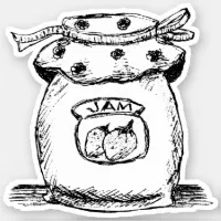 Jar sketch with honey jam preserves isolated  Stock Illustration  81289690  PIXTA