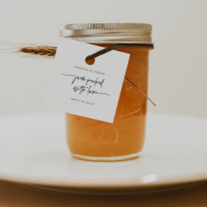 Jam Jar Tag Wedding Favor Product Label