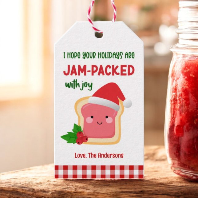 Jam-Packed with Joy Christmas Handmade Jam  Gift Tags (Creator Uploaded)