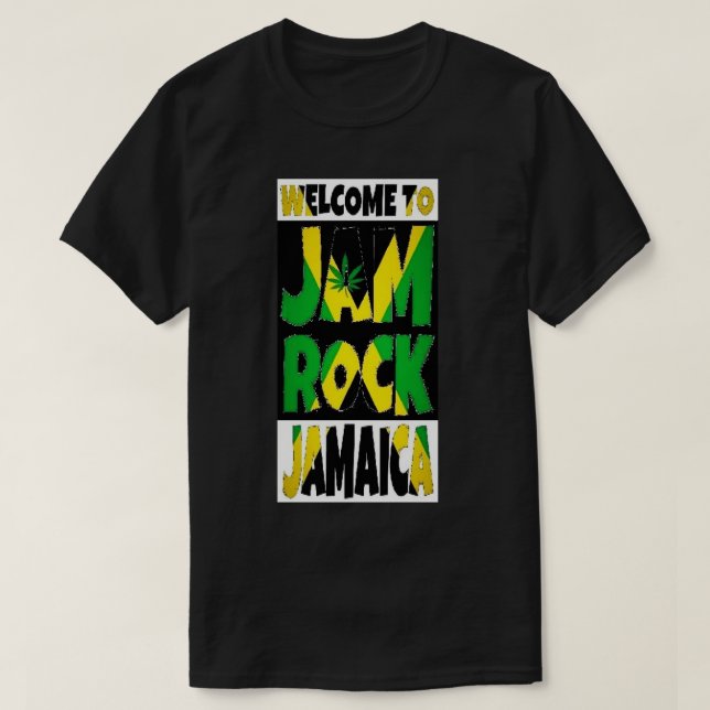 JAM ROCK JAMAiCA - T Shirt / lightshirtz (Design Front)