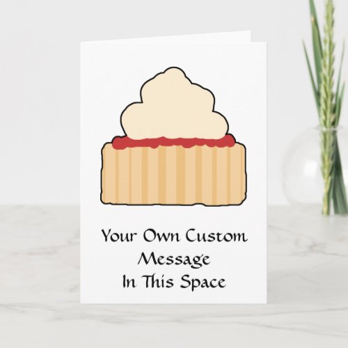 Jam Scone with Cream Topping Card