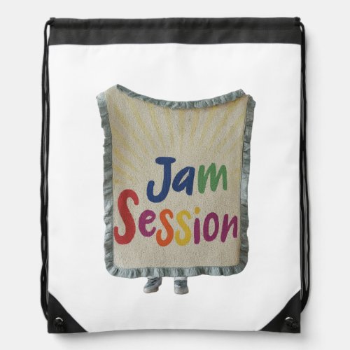 Jam Session Drawstring Bag
