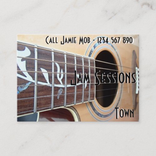 Jam Sessions Business Cards