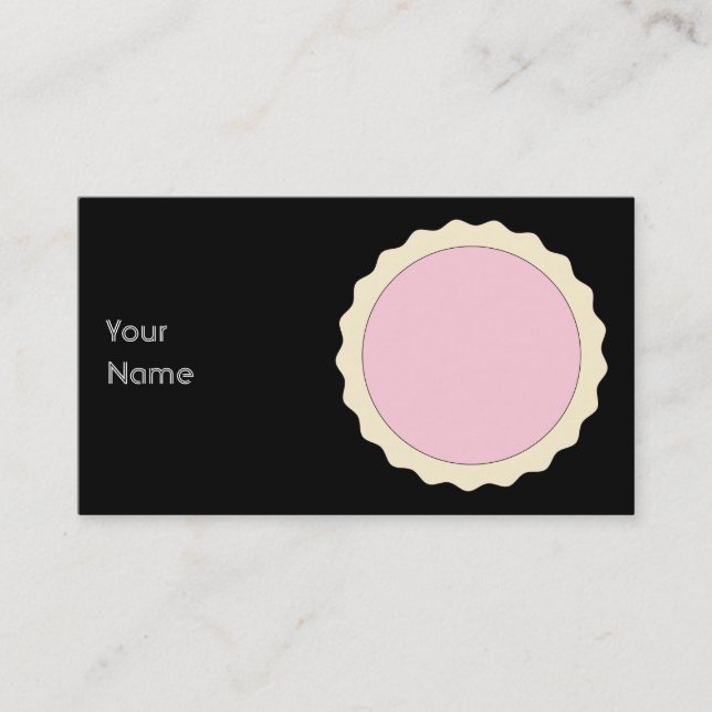 Jam Tart. Pale Pink. Business Card (Front)