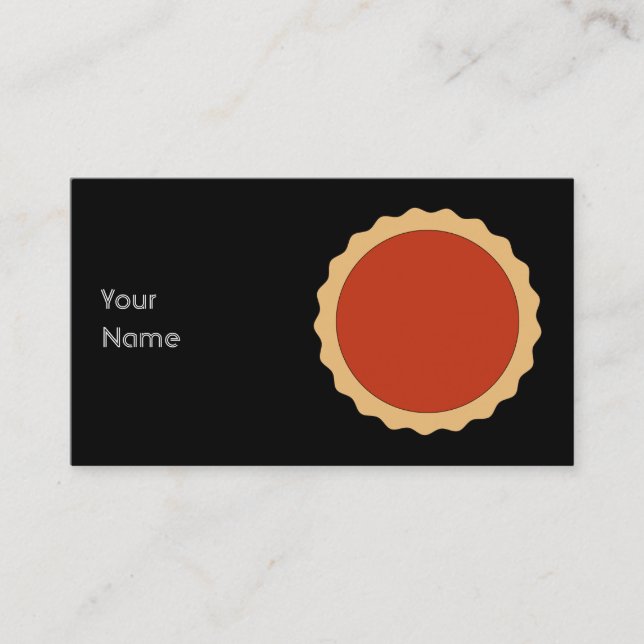 Jam Tart. Strawberry Red. Business Card (Front)