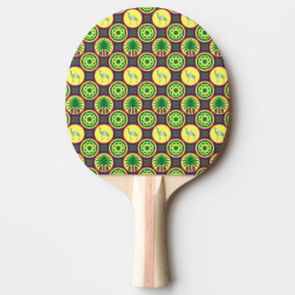 Jamahiri ® Libya | Africa Pattern  Ping Pong Paddle