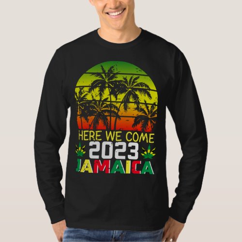 Jamaica 2023 Here We Come Men Basic Long Sleeve T_Shirt