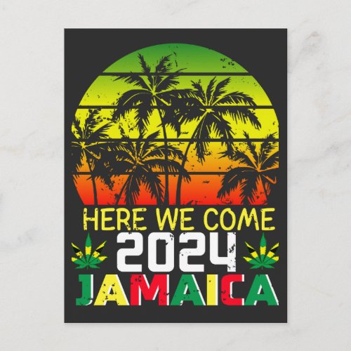 Jamaica 2024 Here We Come Postcard