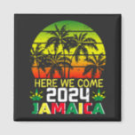 Jamaica 2024 Here We Come Square Magnet<br><div class="desc">Jamaica 2024 Here We Come Matching Family Dream Vacation Gift Square Magnet Classic Collection.</div>