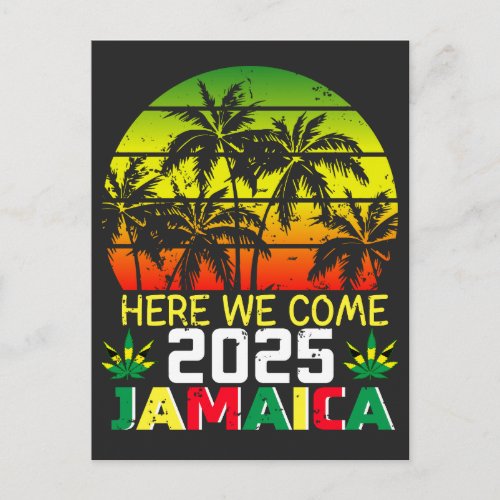 Jamaica 2025 Here We Come Postcard