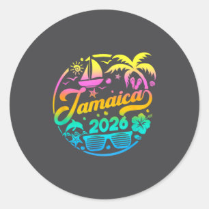 Jamaica 2026 Family Vacation Beach Matching Group Classic Round Sticker