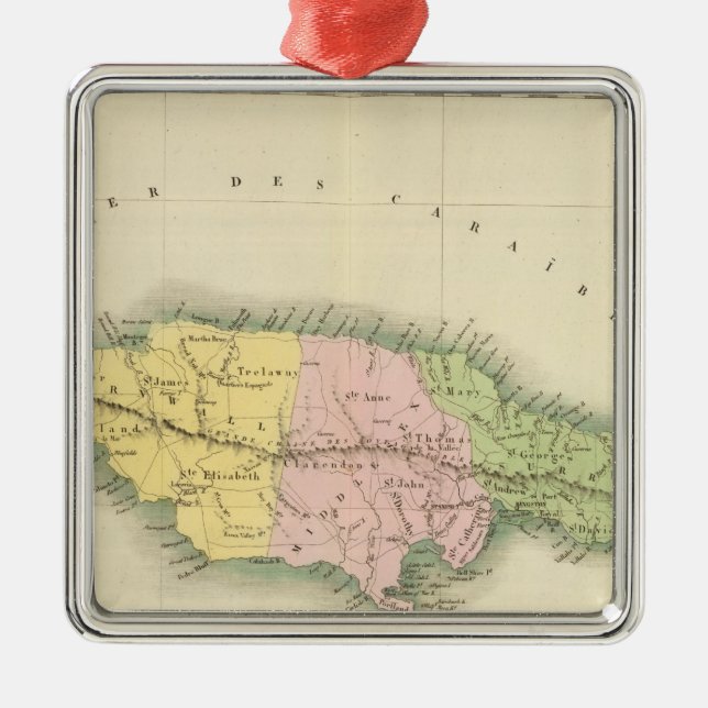 Jamaica 2 metal ornament (Front)