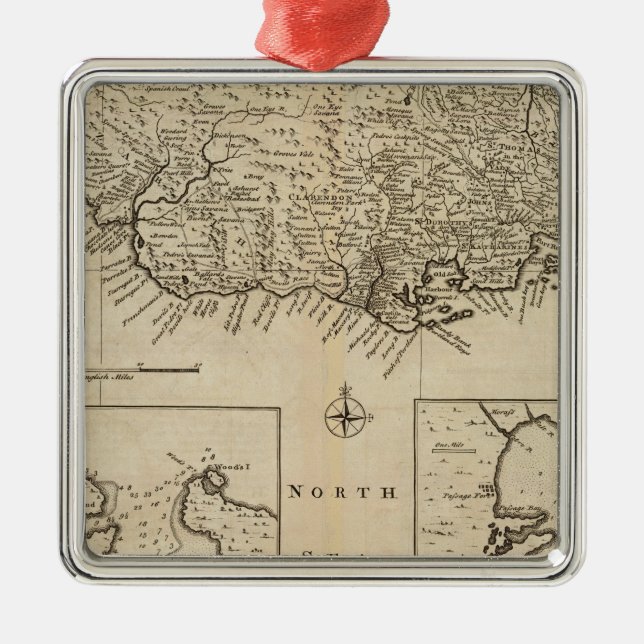 Jamaica 4 metal ornament (Front)